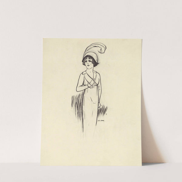 Monna Delza dans ‘La cage ouverte’ de Edouard Bourdet (1912) by Yves Marevéry