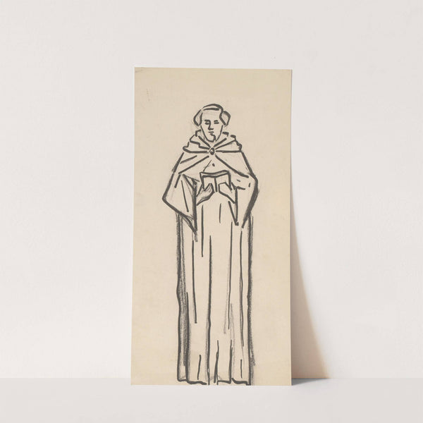 Monnik met boek by Reinier Willem Petrus de Vries