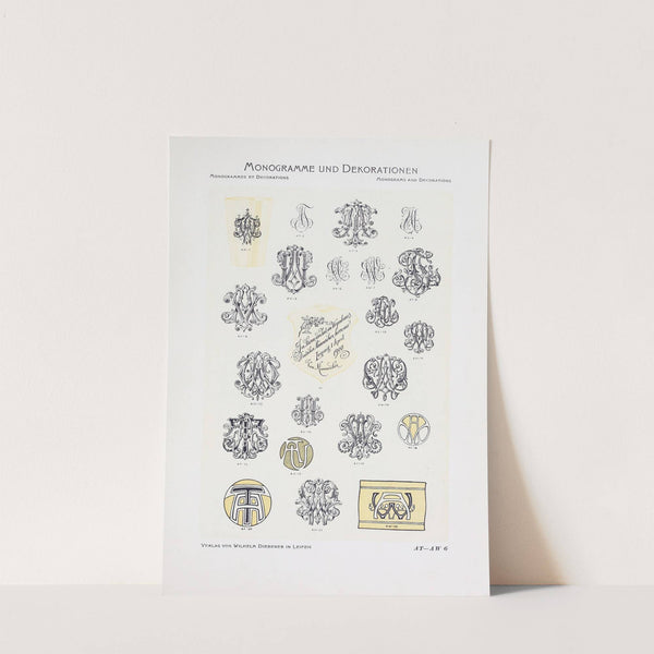 Monogrammes und Dekorationen Pl.006 by Wilhelm Diebener