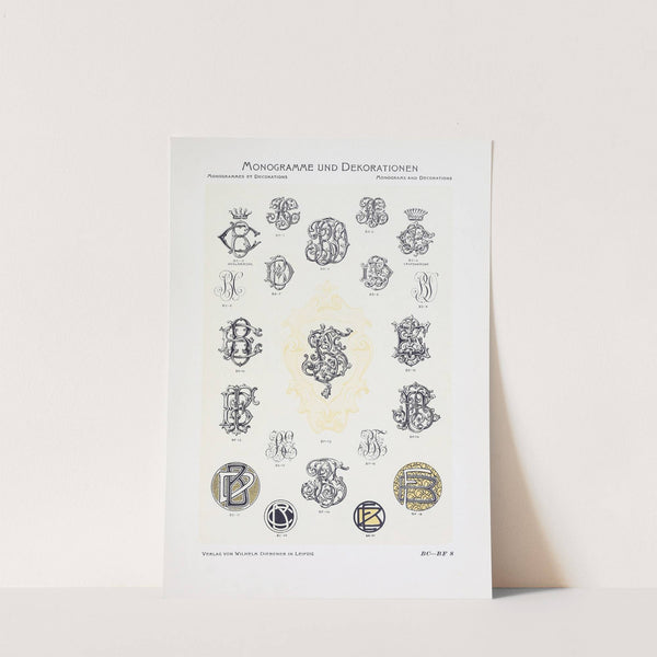 Monogrammes und Dekorationen Pl.008 by Wilhelm Diebener