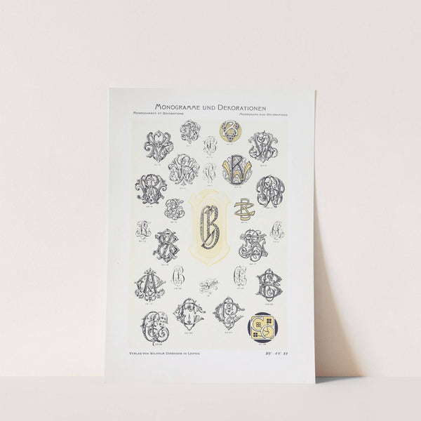 Monogrammes und Dekorationen Pl.012 by Wilhelm Diebener