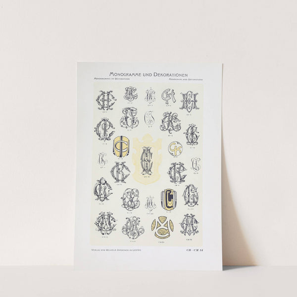 Monogrammes und Dekorationen Pl.014 by Wilhelm Diebener