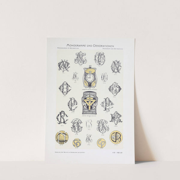 Monogrammes und Dekorationen Pl.015 by Wilhelm Diebener