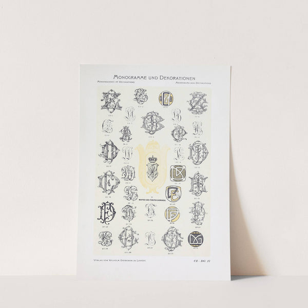 Monogrammes und Dekorationen Pl.017 by Wilhelm Diebener