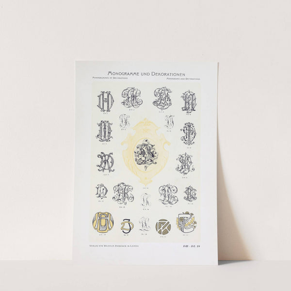 Monogrammes und Dekorationen Pl.018 by Wilhelm Diebener