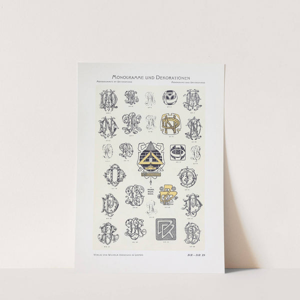 Monogrammes und Dekorationen Pl.019 by Wilhelm Diebener