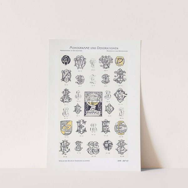 Monogrammes und Dekorationen Pl.021 by Wilhelm Diebener
