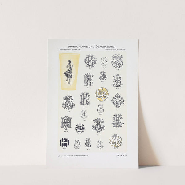 Monogrammes und Dekorationen Pl.022 by Wilhelm Diebener