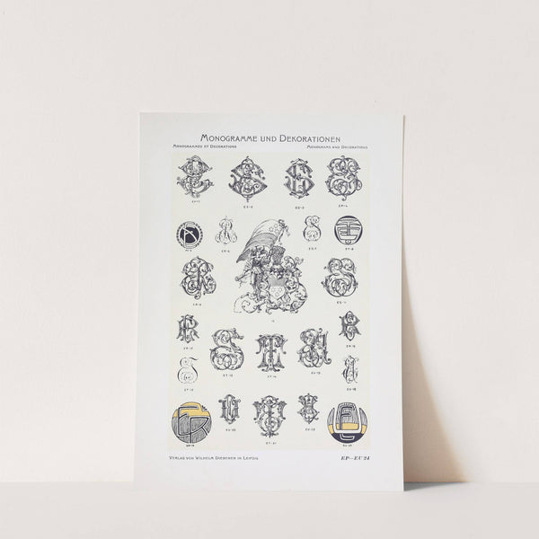 Monogrammes und Dekorationen Pl.024 by Wilhelm Diebener