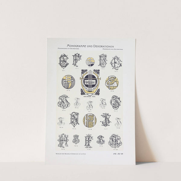 Monogrammes und Dekorationen Pl.026 by Wilhelm Diebener