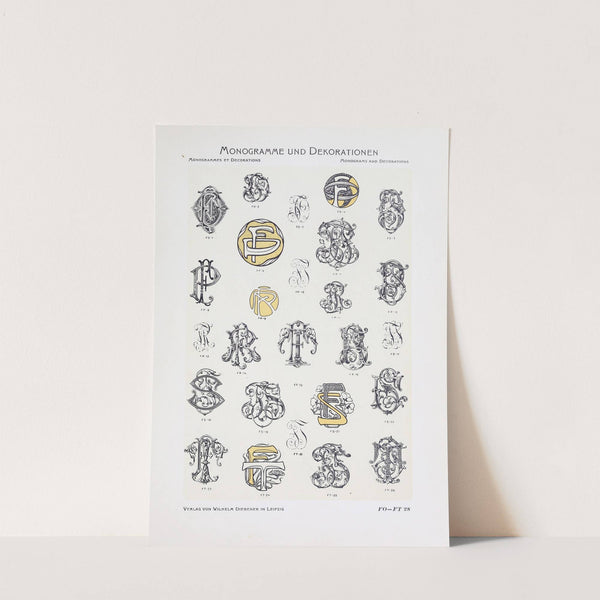 Monogrammes und Dekorationen Pl.028 by Wilhelm Diebener