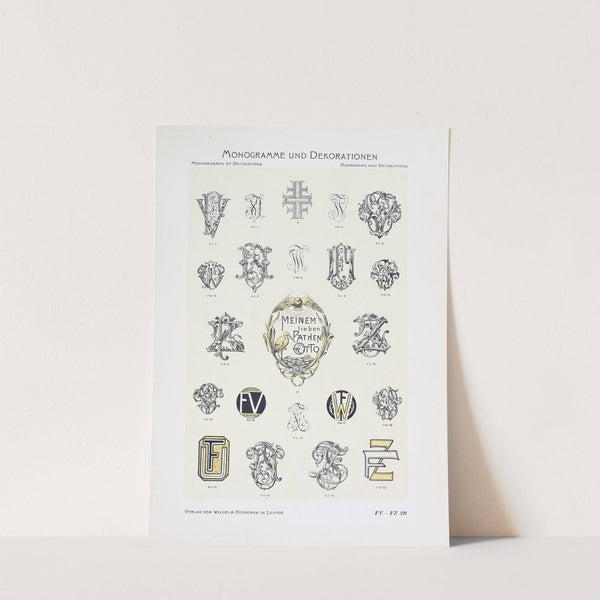Monogrammes und Dekorationen Pl.029 by Wilhelm Diebener