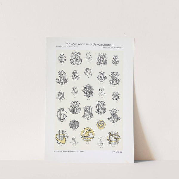 Monogrammes und Dekorationen Pl.031 by Wilhelm Diebener