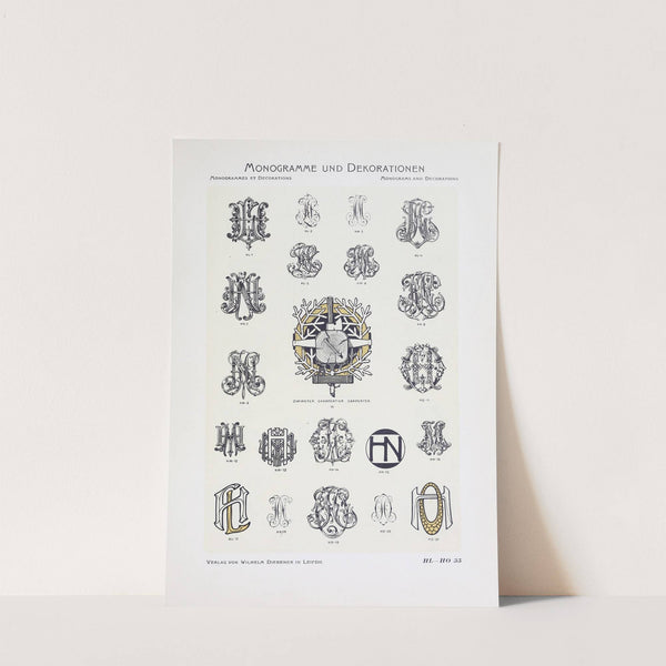 Monogrammes und Dekorationen Pl.035 by Wilhelm Diebener