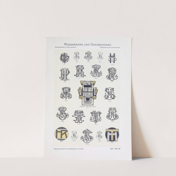 Monogrammes und Dekorationen Pl.036 by Wilhelm Diebener