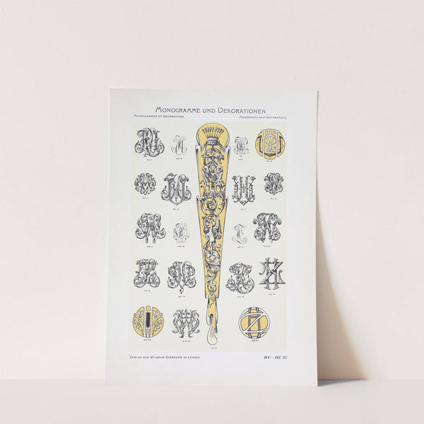 Monogrammes und Dekorationen Pl.037 by Wilhelm Diebener