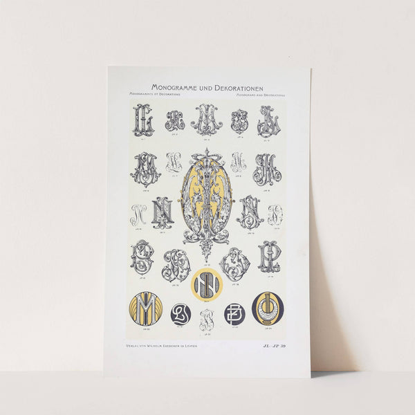 Monogrammes und Dekorationen Pl.039 by Wilhelm Diebener