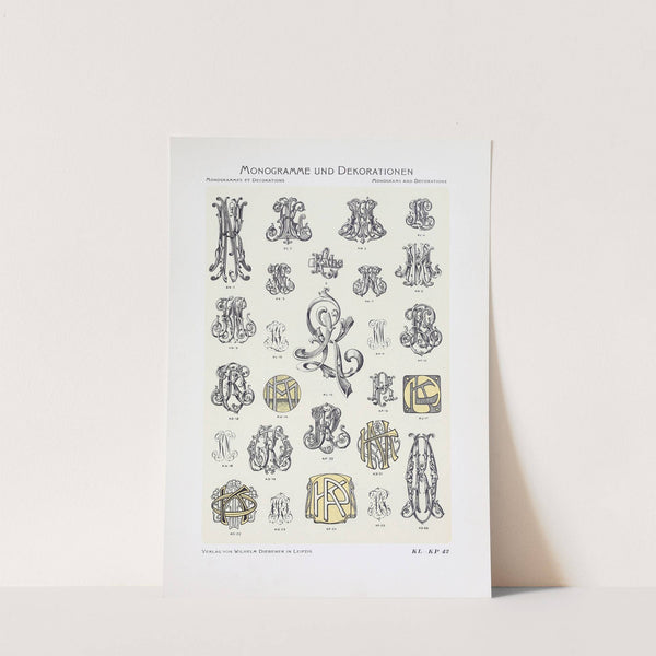 Monogrammes und Dekorationen Pl.042 by Wilhelm Diebener