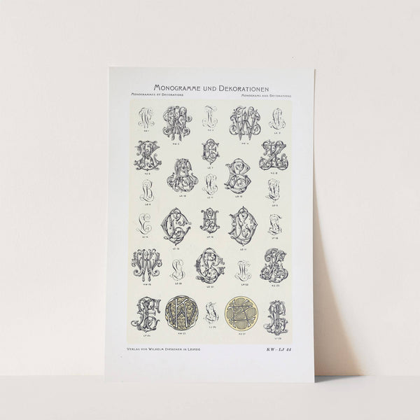 Monogrammes und Dekorationen Pl.044 by Wilhelm Diebener