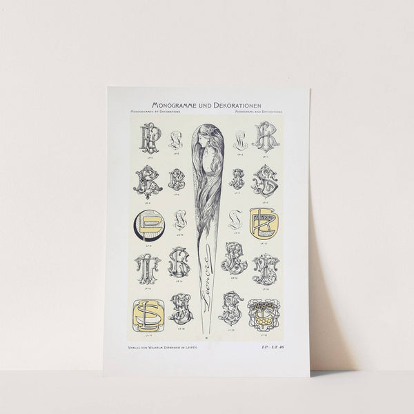 Monogrammes und Dekorationen Pl.046 by Wilhelm Diebener