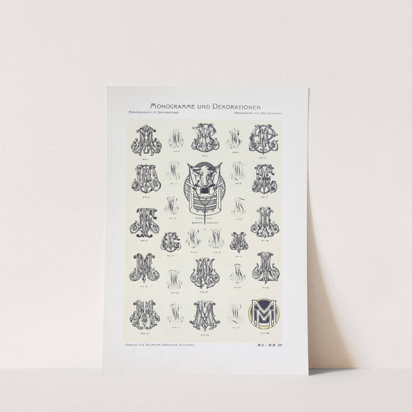 Monogrammes und Dekorationen Pl.048 by Wilhelm Diebener