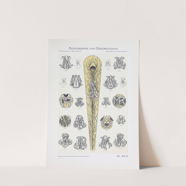 Monogrammes und Dekorationen Pl.049 by Wilhelm Diebener