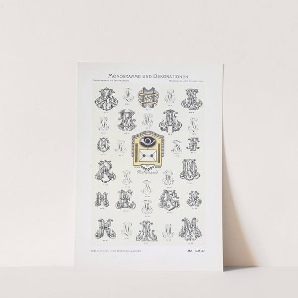 Monogrammes und Dekorationen Pl.051 by Wilhelm Diebener