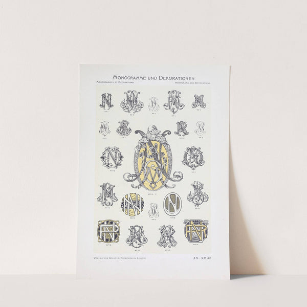 Monogrammes und Dekorationen Pl.052 by Wilhelm Diebener