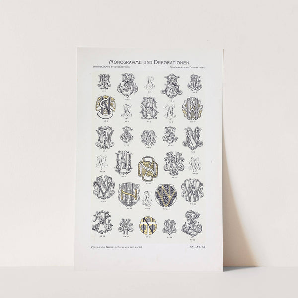 Monogrammes und Dekorationen Pl.053 by Wilhelm Diebener