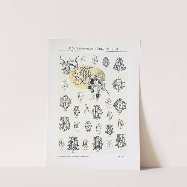 Monogrammes und Dekorationen Pl.054 by Wilhelm Diebener
