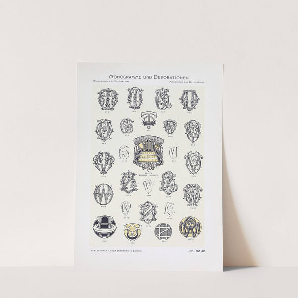 Monogrammes und Dekorationen Pl.056 by Wilhelm Diebener