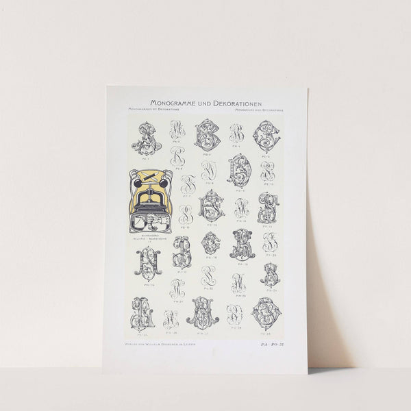 Monogrammes und Dekorationen Pl.057 by Wilhelm Diebener