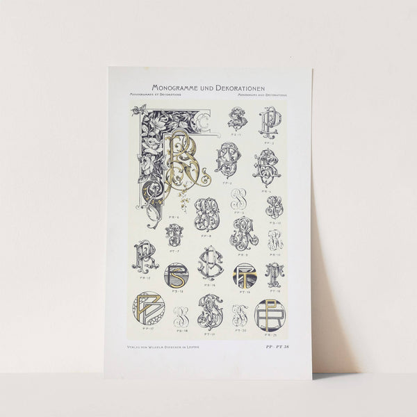 Monogrammes und Dekorationen Pl.058 by Wilhelm Diebener