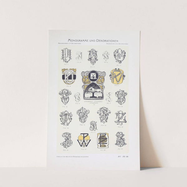 Monogrammes und Dekorationen Pl.059 by Wilhelm Diebener