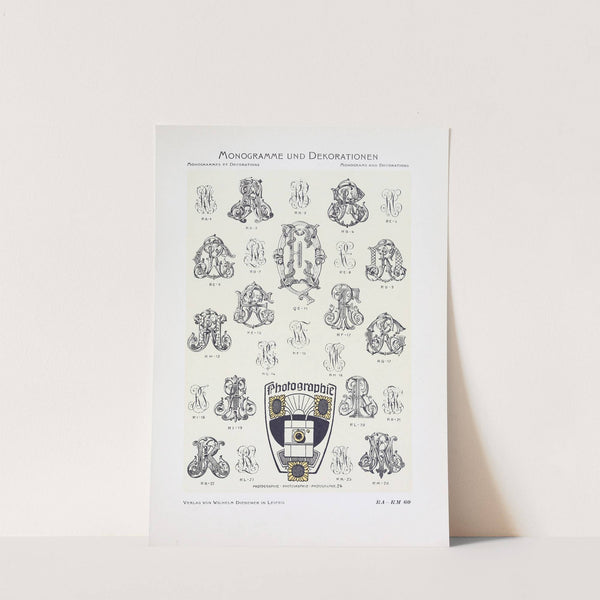 Monogrammes und Dekorationen Pl.060 by Wilhelm Diebener