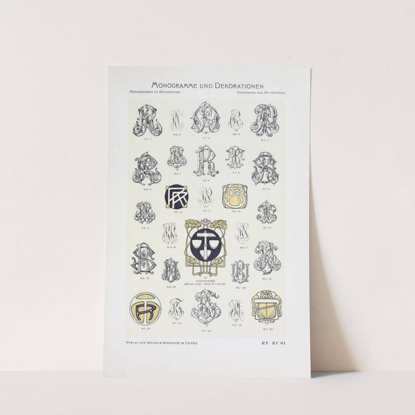 Monogrammes und Dekorationen Pl.061 by Wilhelm Diebener