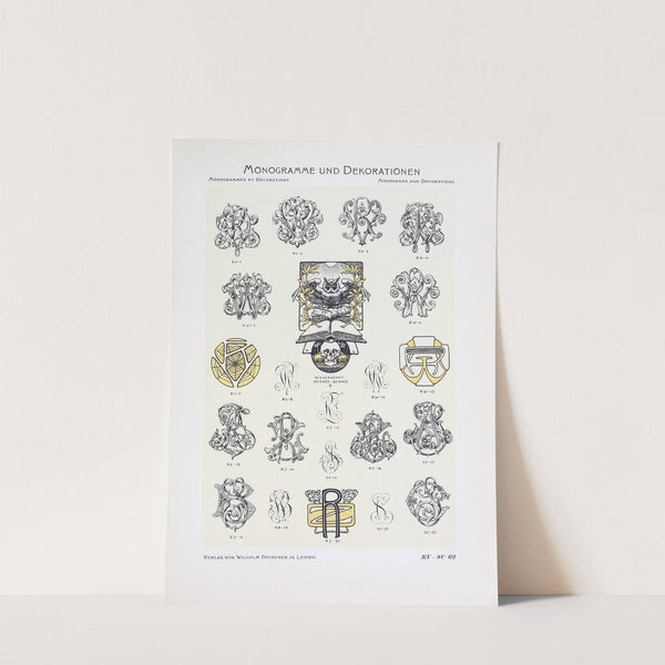 Monogrammes und Dekorationen Pl.062 by Wilhelm Diebener