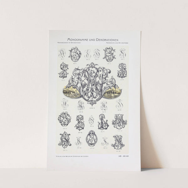 Monogrammes und Dekorationen Pl.063 by Wilhelm Diebener