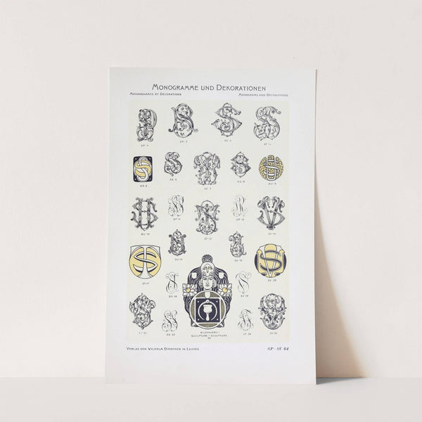 Monogrammes und Dekorationen Pl.064 by Wilhelm Diebener