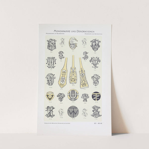 Monogrammes und Dekorationen Pl.067 by Wilhelm Diebener