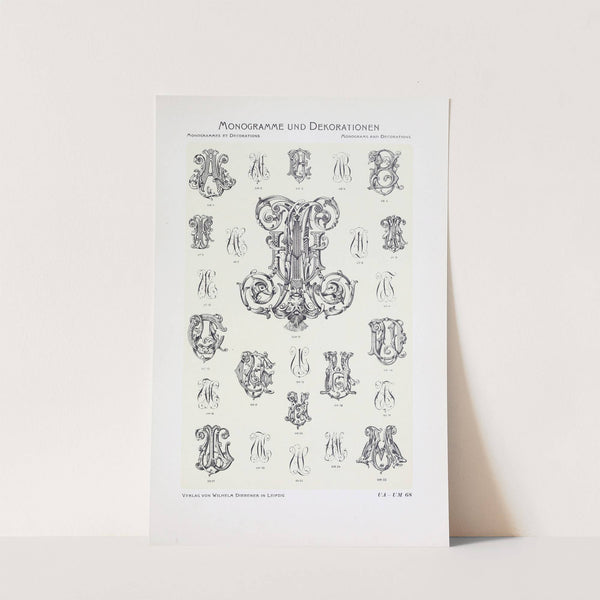 Monogrammes und Dekorationen Pl.068 by Wilhelm Diebener