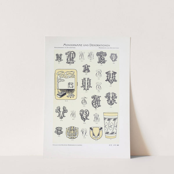 Monogrammes und Dekorationen Pl.069 by Wilhelm Diebener