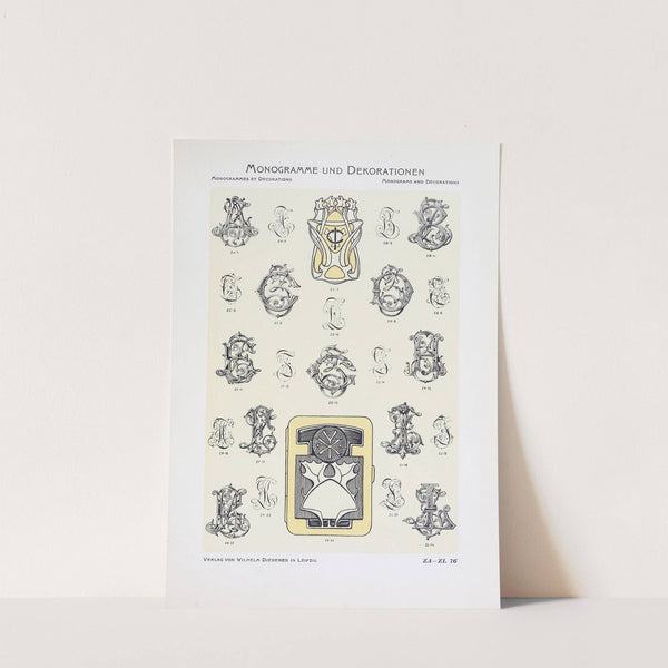 Monogrammes und Dekorationen Pl.076 by Wilhelm Diebener