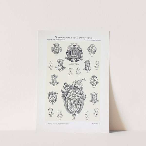 Monogrammes und Dekorationen Pl.077 by Wilhelm Diebener