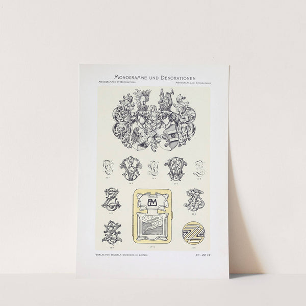 Monogrammes und Dekorationen Pl.078 by Wilhelm Diebener