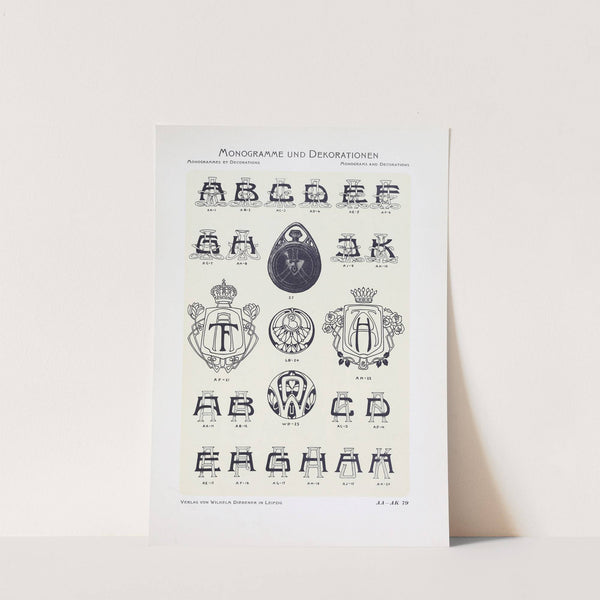 Monogrammes und Dekorationen Pl.079 by Wilhelm Diebener
