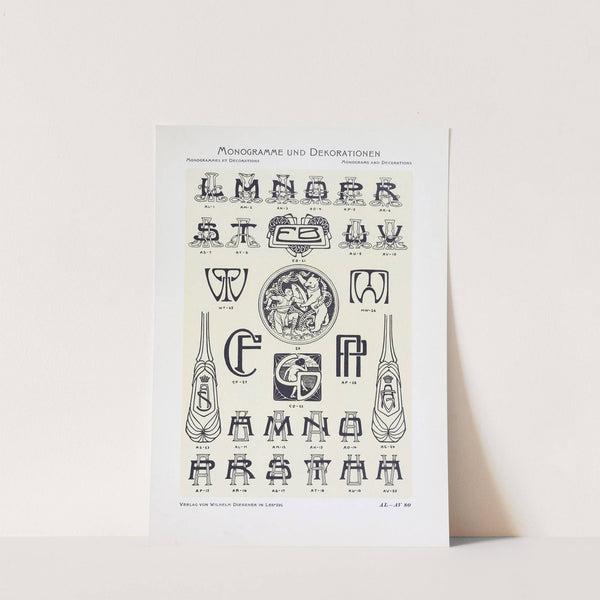 Monogrammes und Dekorationen Pl.080 by Wilhelm Diebener