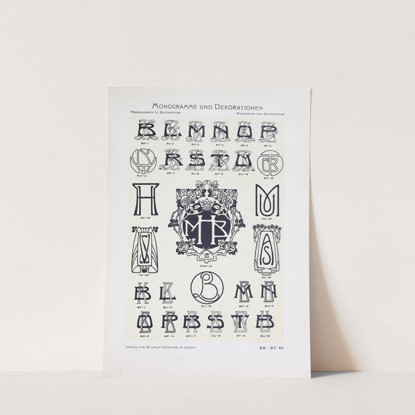 Monogrammes und Dekorationen Pl.082 by Wilhelm Diebener