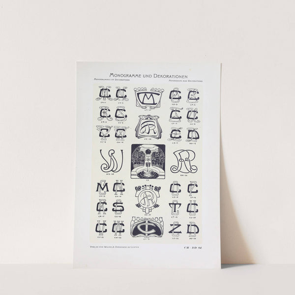 Monogrammes und Dekorationen Pl.084 by Wilhelm Diebener