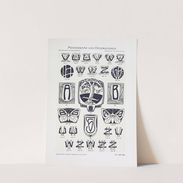 Monogrammes und Dekorationen Pl.103 (1908) by Wilhelm Diebener